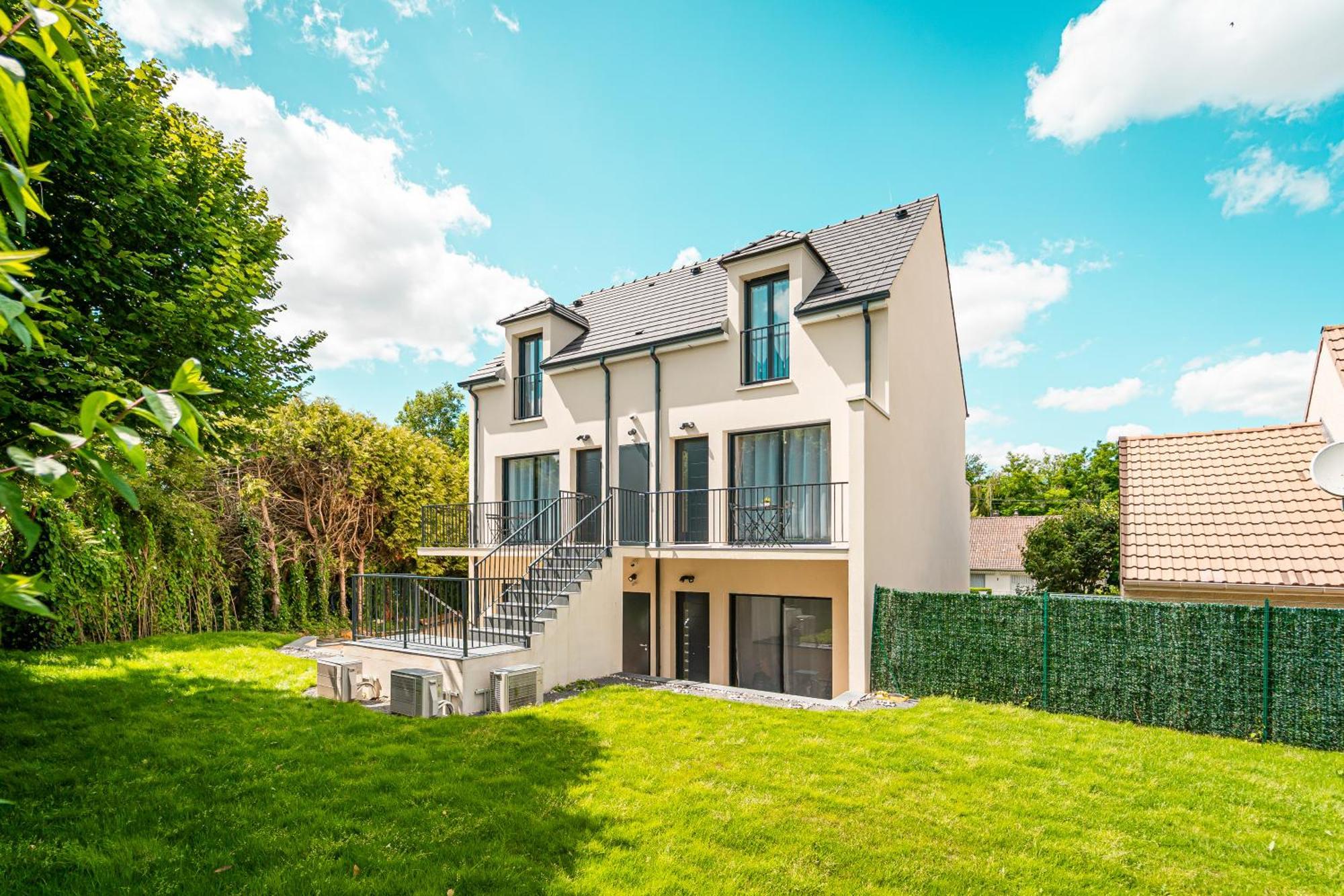 Le Cool Plex Duplex Avec Jardin, Disney 10Mn Esbly Extérieur photo