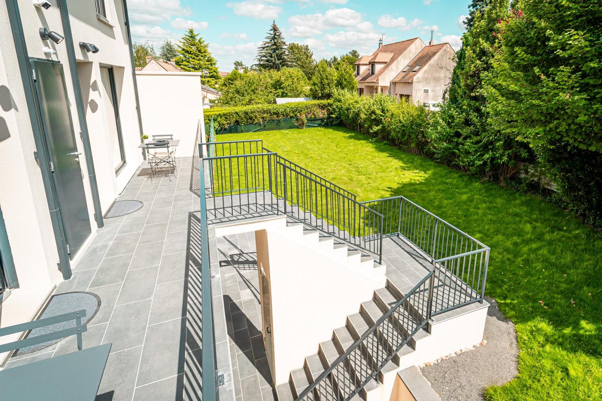 Le Cool Plex Duplex Avec Jardin, Disney 10Mn Esbly Extérieur photo